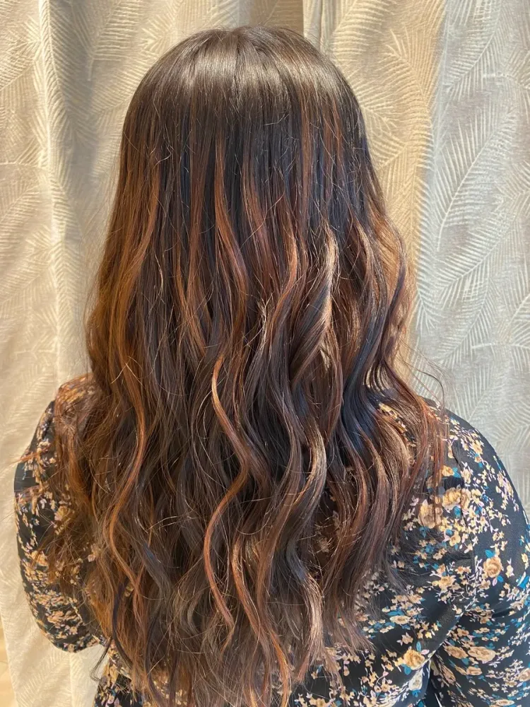 coupe longue couleur nuance brun (2)